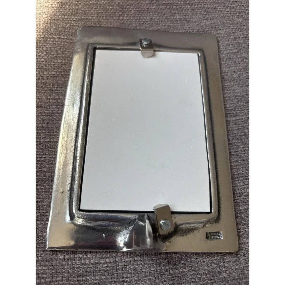 Rare Vintage Carrol Boyes Pewter Photo Frame Mid-Century Modern Brutalist Style